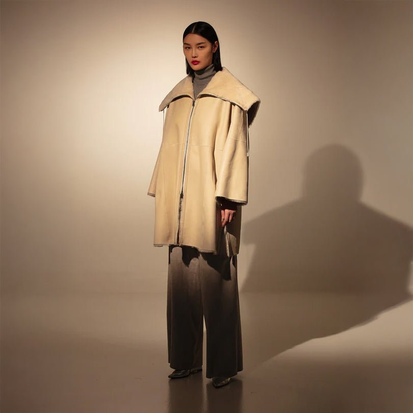 Eastbourne Shearling Cape