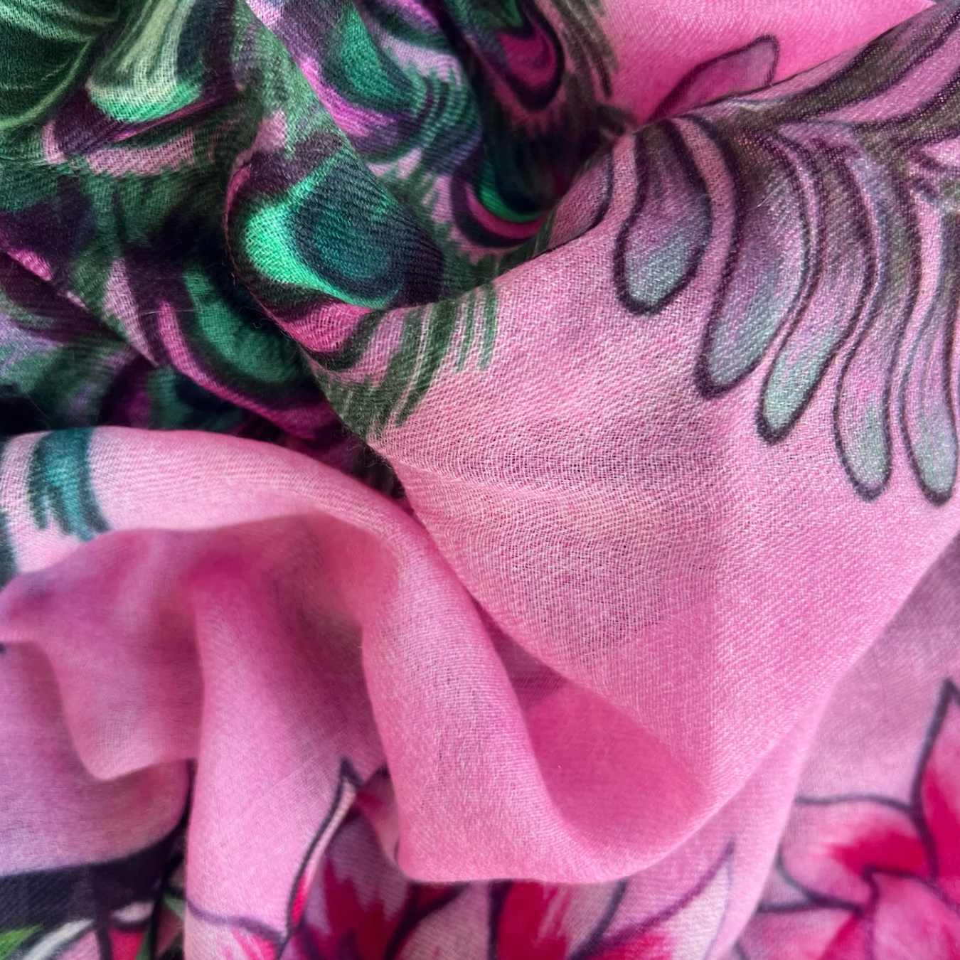 Simone Bruns Rose Cashmere Scarf