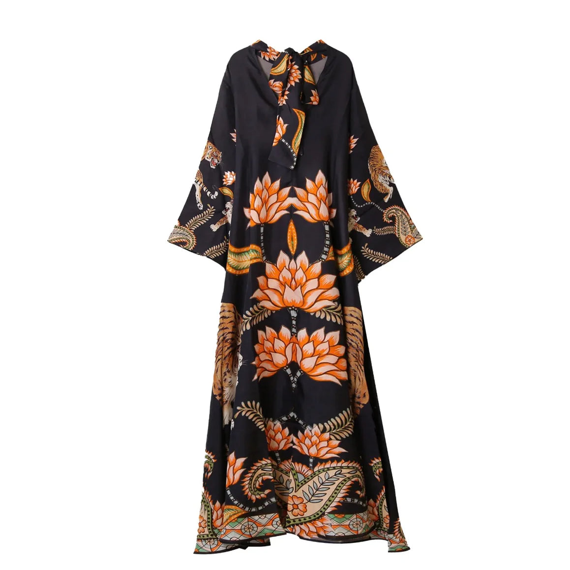 TIGER PRINTED PRINCESS DRESS