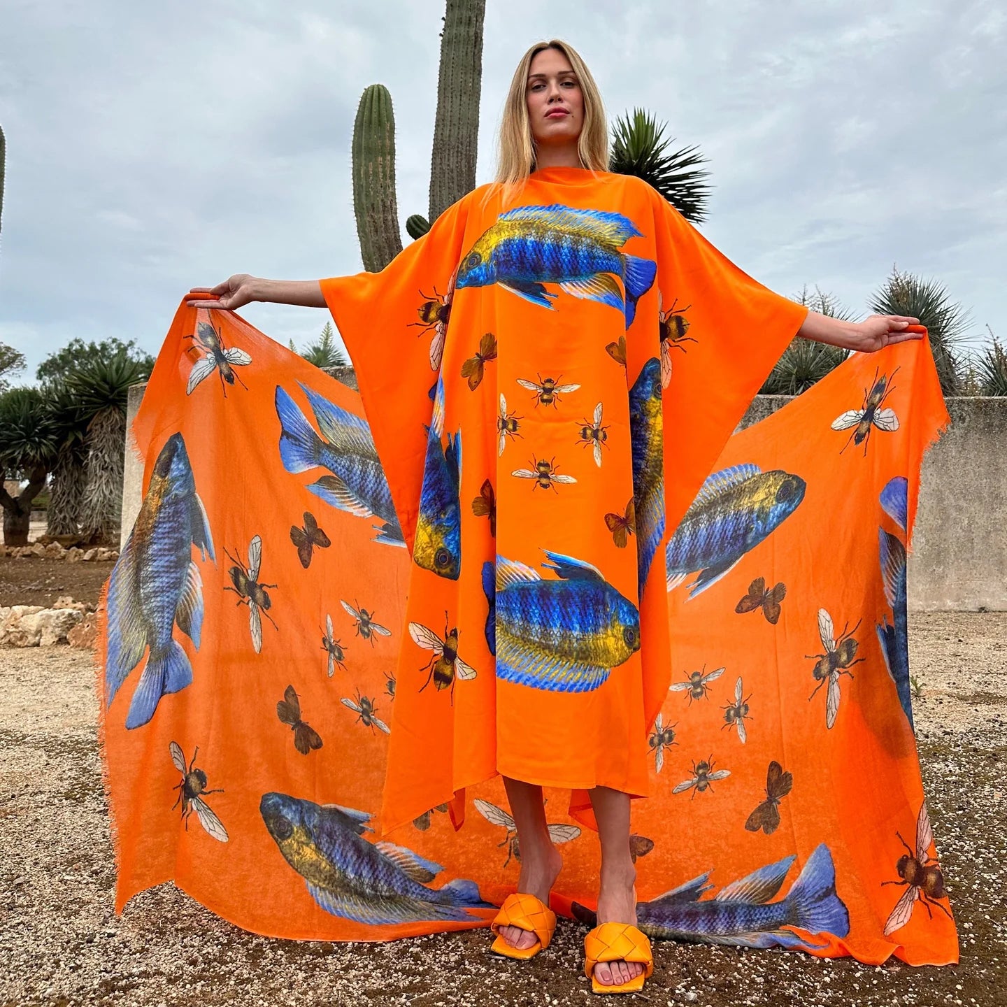 Butterfly Fish Silk Tunic