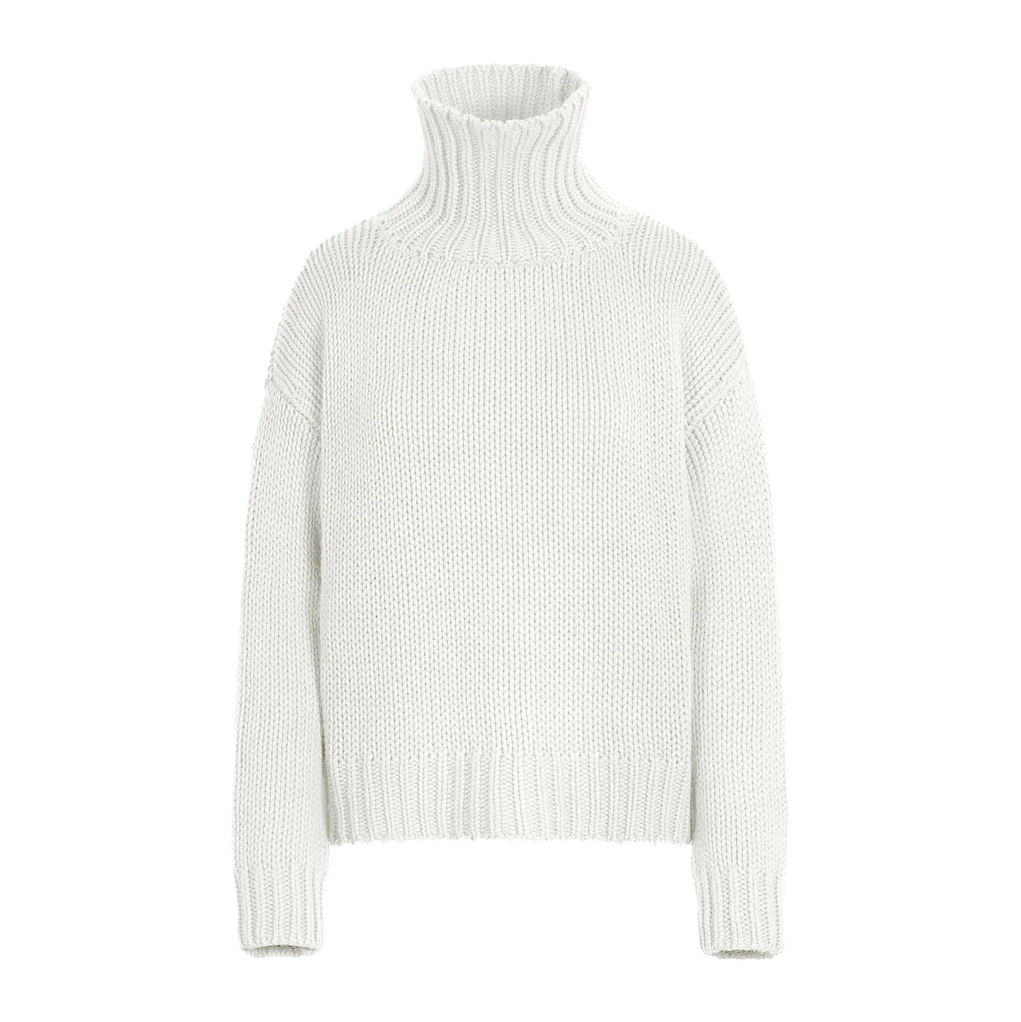 GABRIELLE SWEATER - CHALK - 100% Cashmere (Copy)